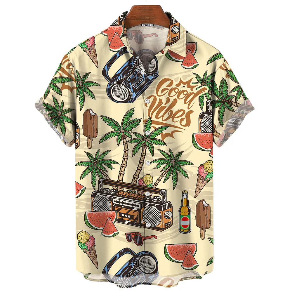 Vintage Hawaiian Floral Shirt - Kemeja Hawaii Retro Musim Panas untuk