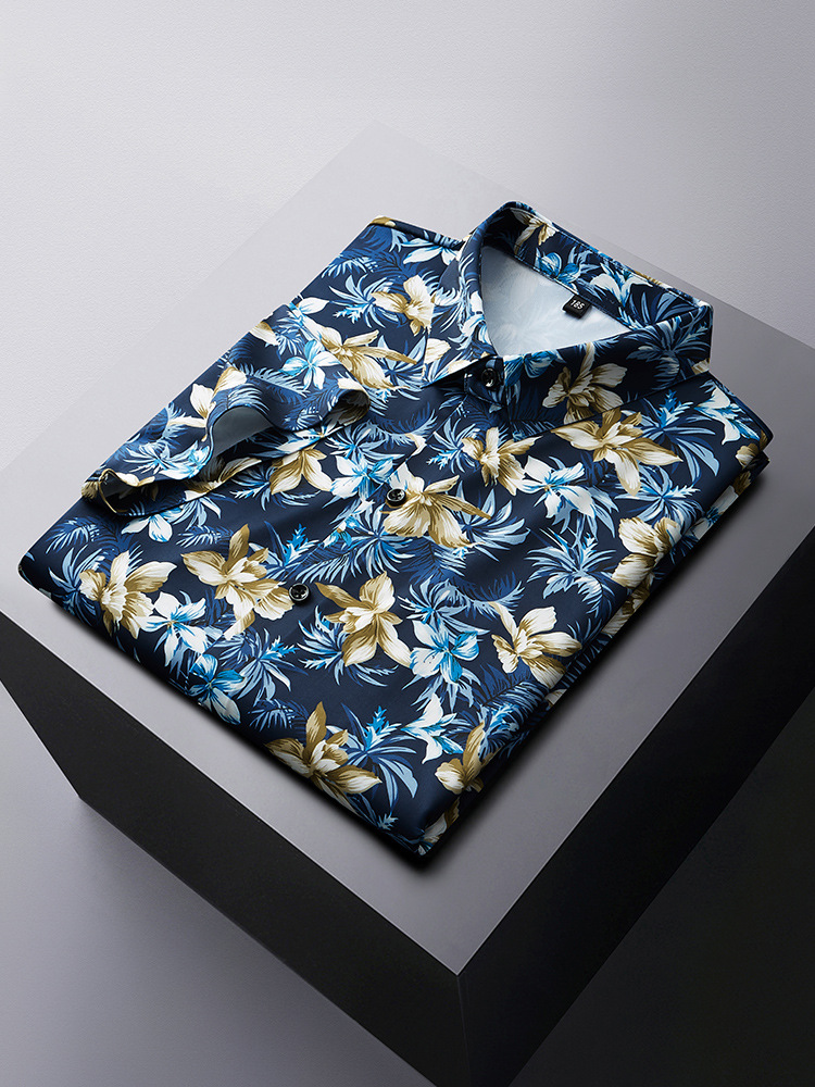 Vintage Hawaiian Floral Shirt - Kaus ukuran besar pria, 12XL 7XL