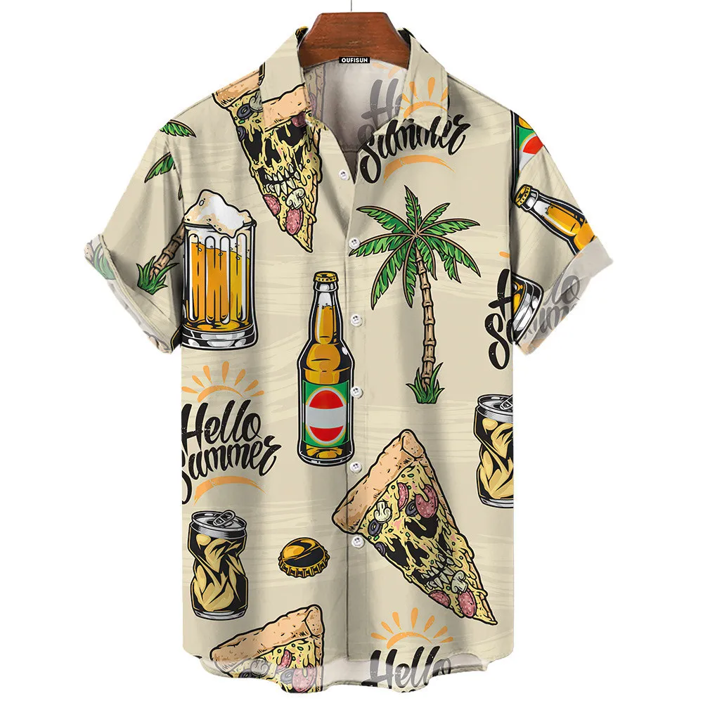 Kemeja Hawaii Retro Musim Pana - Vintage Hawaiian Floral Shirt ulasan dan harga
