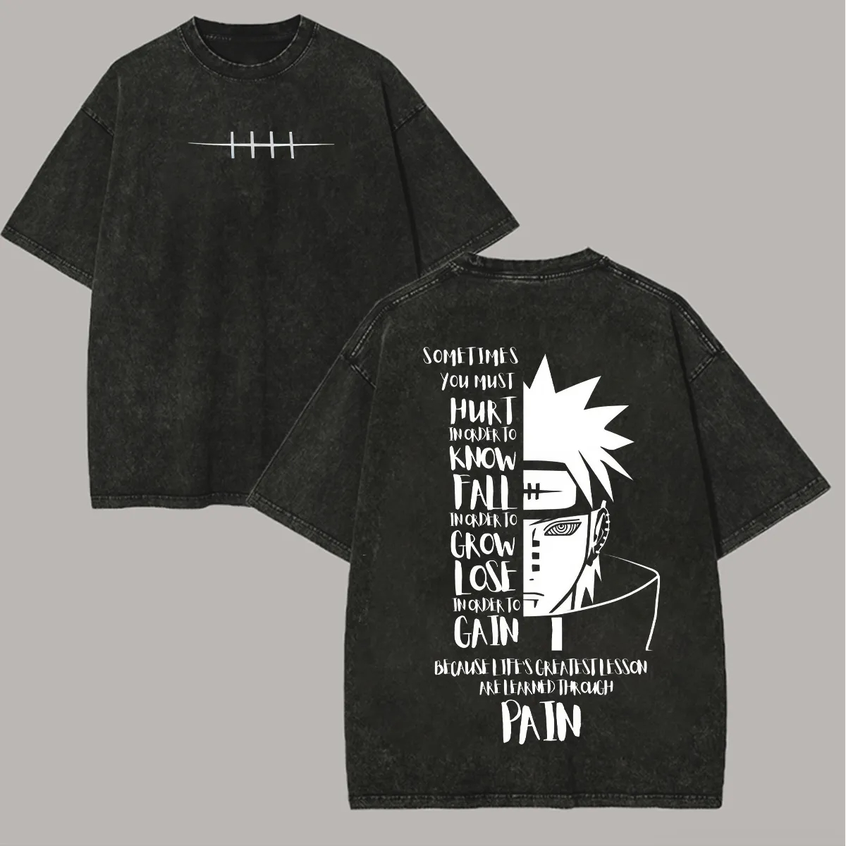 Kaos Naruto Shisui Uchiha, Mot - Acid Wash Vintage Graphic T Shirt ulasan dan harga