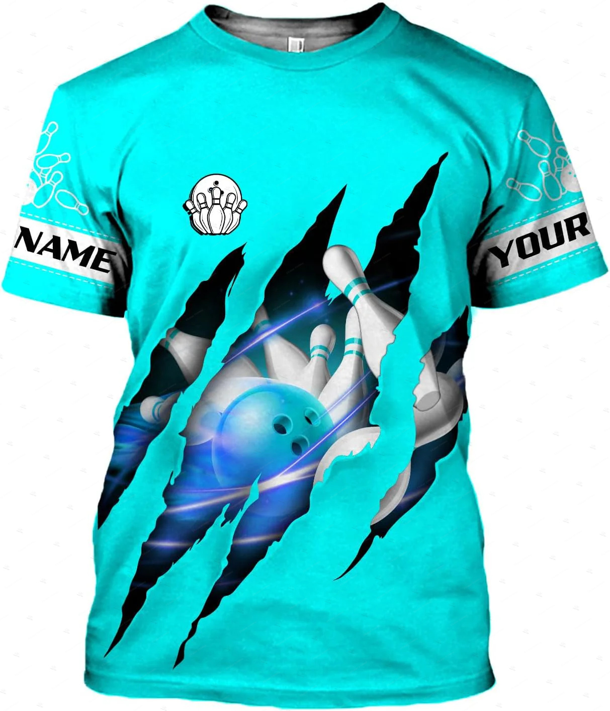 Nama Kustom Gradien Bowling Ap - Short Sleeve Bowling Shirt Retro ulasan dan harga