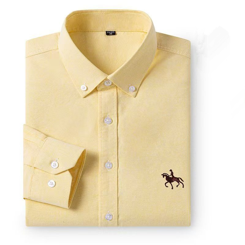 Kemeja Oxford Pria 100% Katun, - Oxford Cotton Casual Shirt Business ulasan dan harga